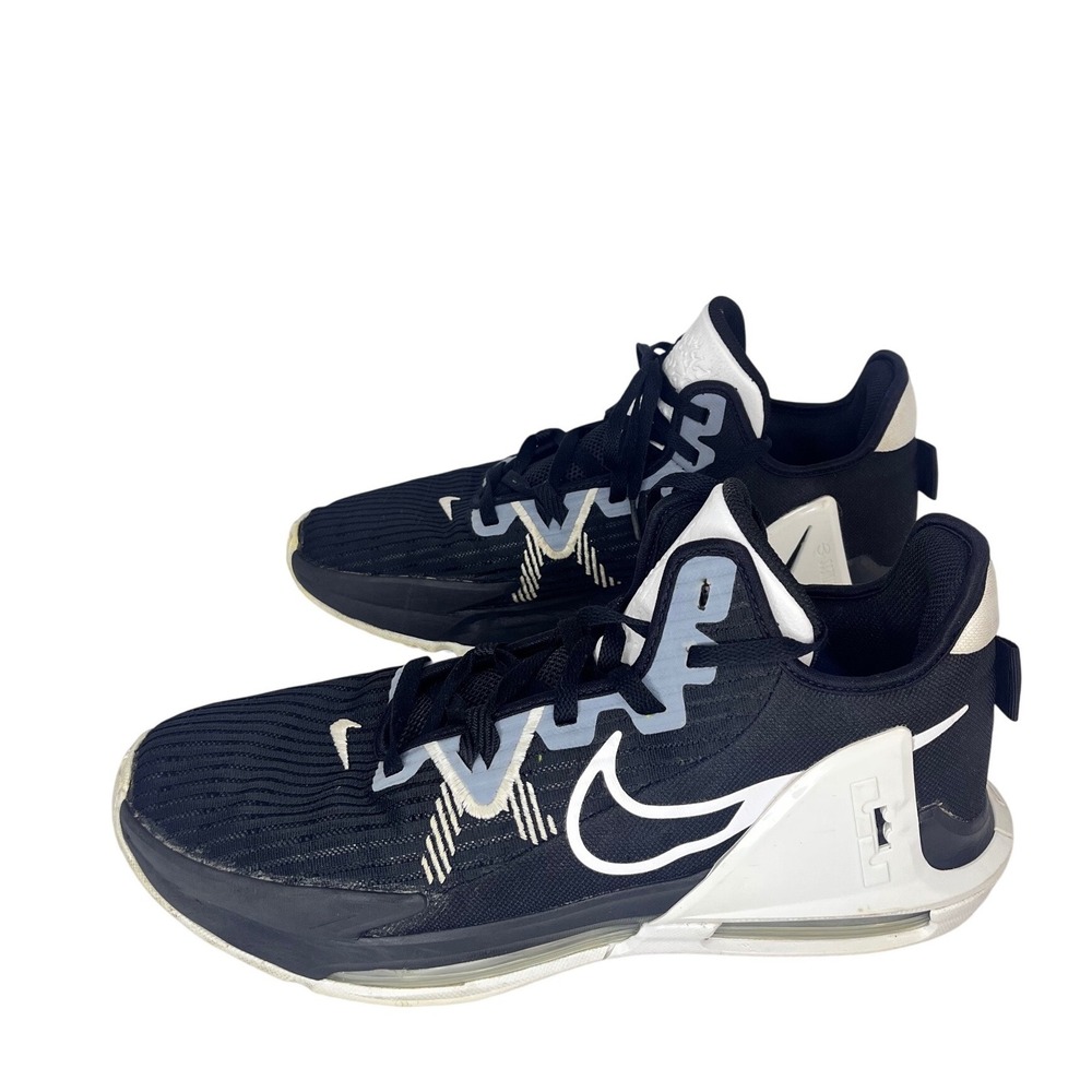 Nike LeBron Witness 6 Basketball Shoes Men's 13 Black White Air Zoom DO9843-002